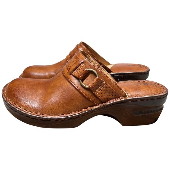 BOC BORN Polly Women's 10 Size Brown Clog Comfort Mule Platform Slip On - Picture 2 of 14